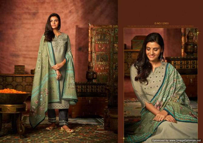 Kalaroop Aneri Embroidery With Silk Ethnic Wear Ready Made Collection 